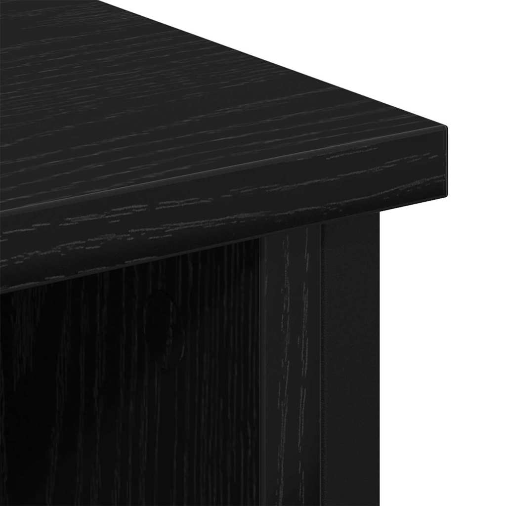 TV-Schränk Schwarz Eichen-Optik 100 x 35 x 45 cm Holzwerkstoff