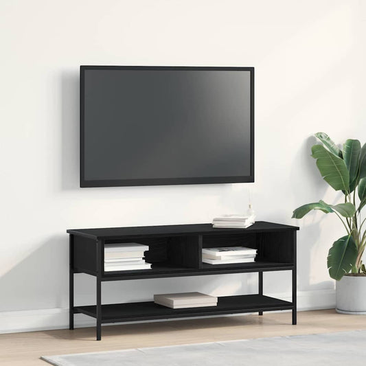 TV-Schränk Schwarz Eichen-Optik 100 x 35 x 45 cm Holzwerkstoff