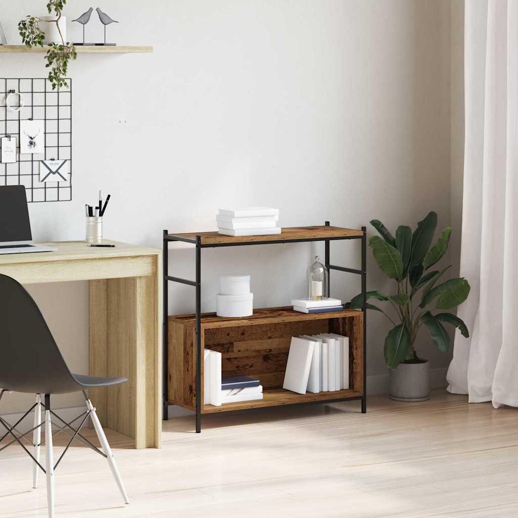 Bücherregal 80 x 30 x 78,5 cm Holzwerkstoff Räuchereiche