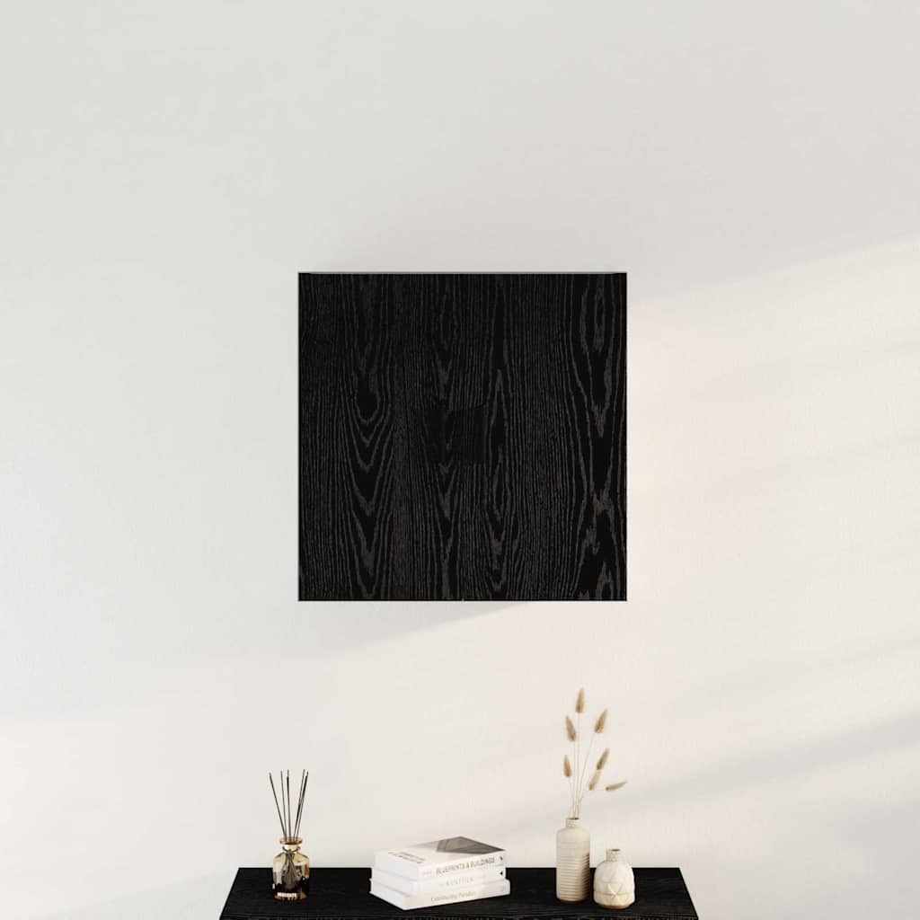 Wandschrank Schwarz Eichen-Optik 60 x 31 x 60 cm Holzwerkstoff