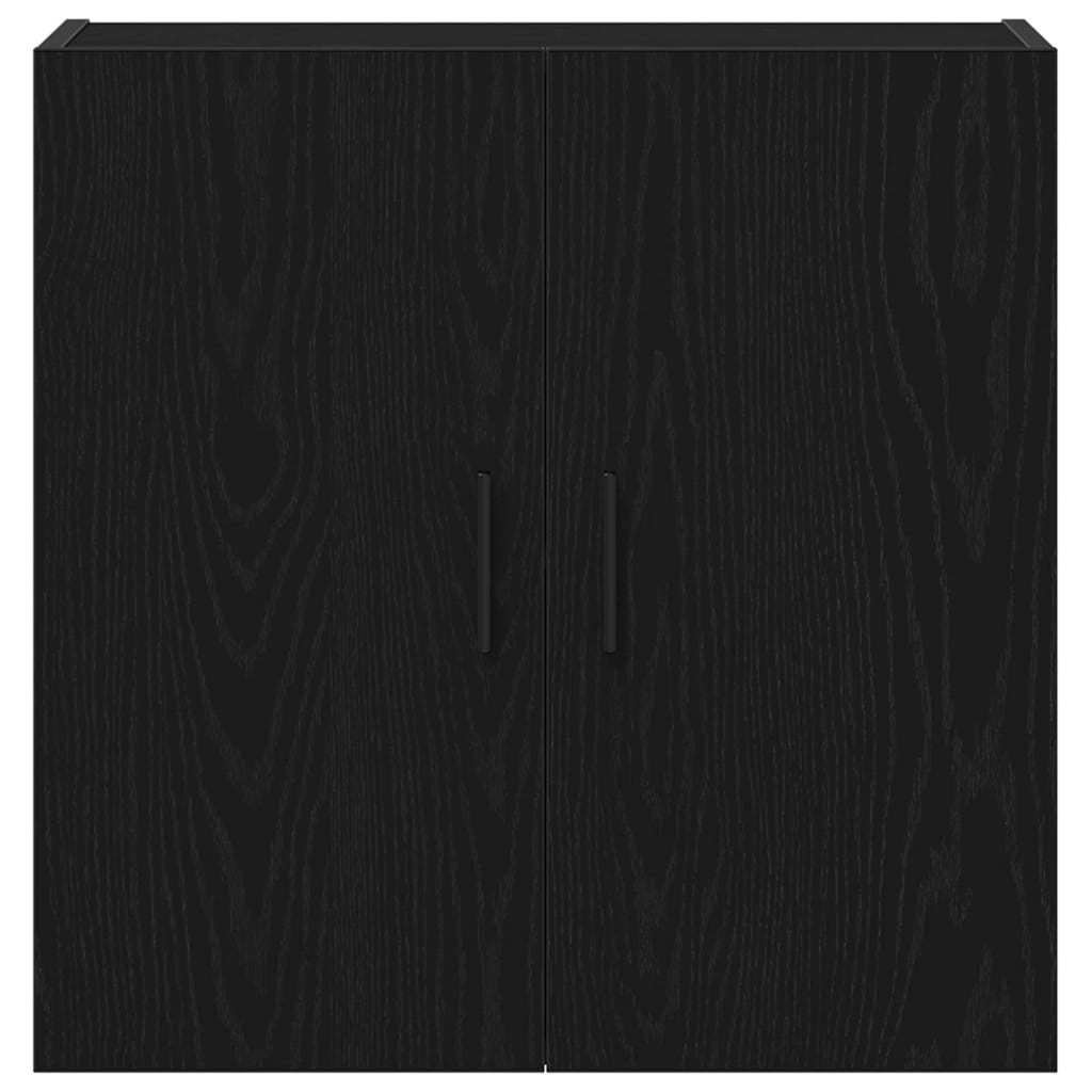 Wandschrank Schwarz Eichen-Optik 60 x 31 x 60 cm Holzwerkstoff