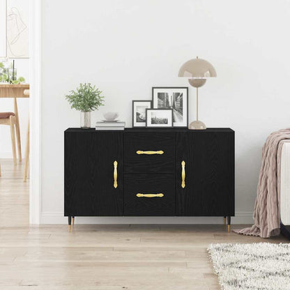 Sideboard Schwarz Eichen-Optik 100 x 36 x 60 cm Holzwerkstoff