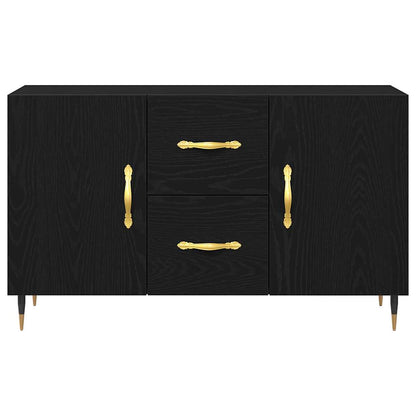 Sideboard Schwarz Eichen-Optik 100 x 36 x 60 cm Holzwerkstoff