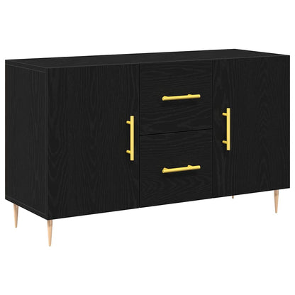 Sideboard Schwarz Eichen-Optik 100 x 36 x 60 cm Holzwerkstoff