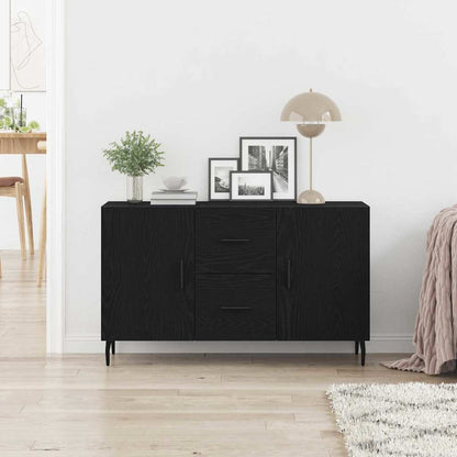 Sideboard Schwarz Eichen-Optik 100 x 36 x 60 cm Holzwerkstoff