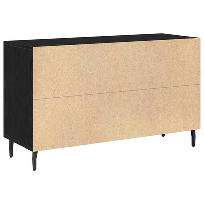 Sideboard Schwarz Eichen-Optik 100 x 36 x 60 cm Holzwerkstoff