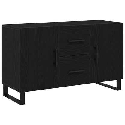 Sideboard Schwarz Eichen-Optik 100 x 36 x 60 cm Holzwerkstoff