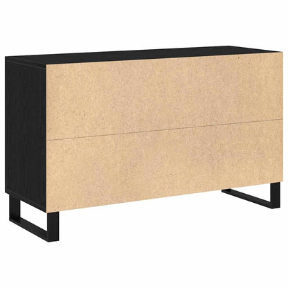 Sideboard Schwarz Eichen-Optik 100 x 36 x 60 cm Holzwerkstoff