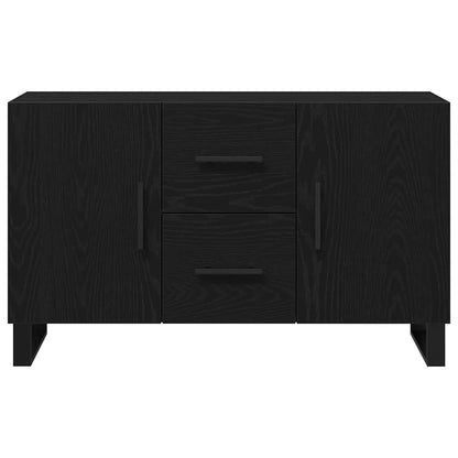 Sideboard Schwarz Eichen-Optik 100 x 36 x 60 cm Holzwerkstoff