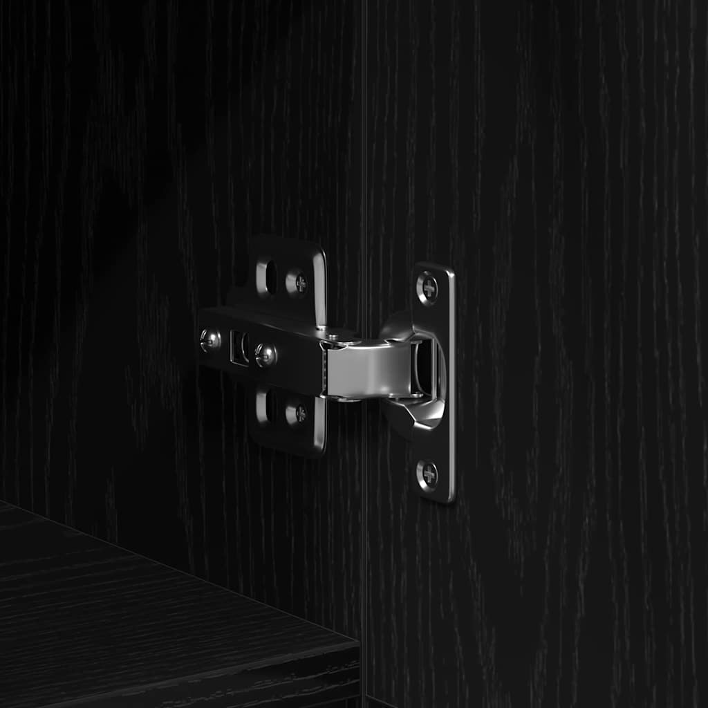 TV-Schrankset 150 x 30 x 50 cm Schwarz Eichen-Optik