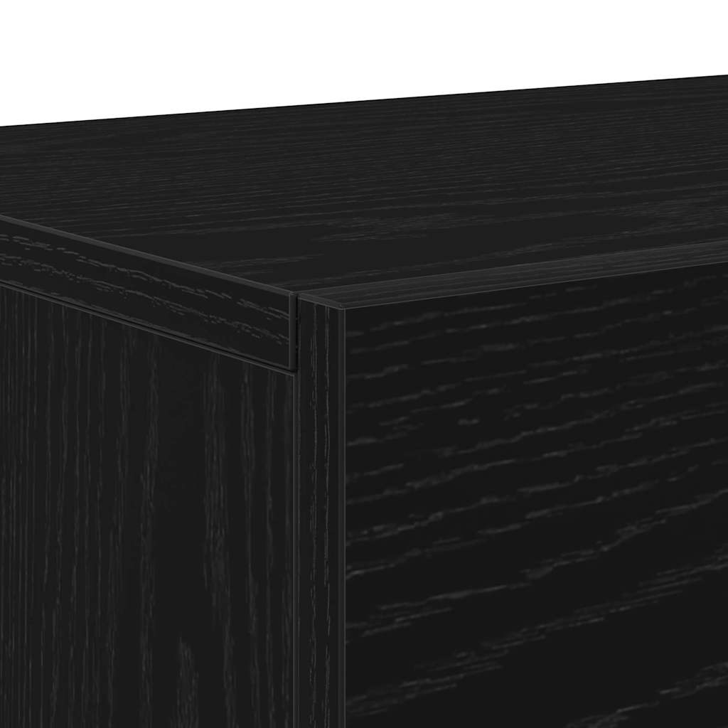 TV-Schränk Schwarz Eichen-Optik 150 x 30 x 50 cm Holzwerkstoff