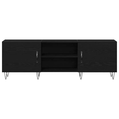 TV-Schrankset 150 x 30 x 50 cm Schwarz Eichen-Optik