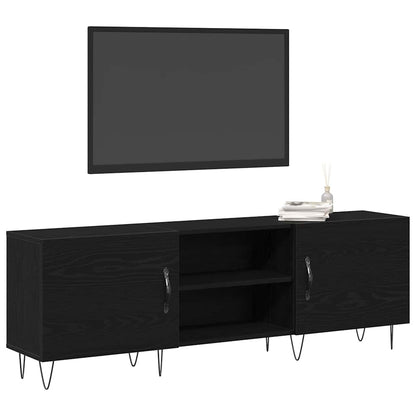 TV-Schrankset 150 x 30 x 50 cm Schwarz Eichen-Optik