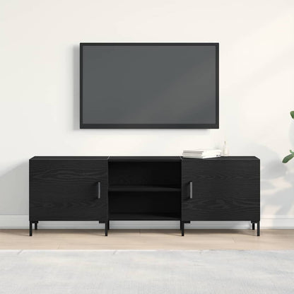 TV-Schrankset 150 x 30 x 50 cm Schwarz Eichen-Optik
