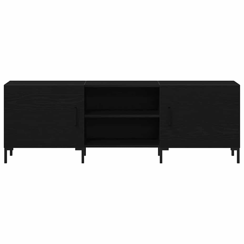TV-Schrankset 150 x 30 x 50 cm Schwarz Eichen-Optik