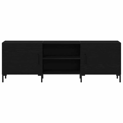 TV-Schrankset 150 x 30 x 50 cm Schwarz Eichen-Optik