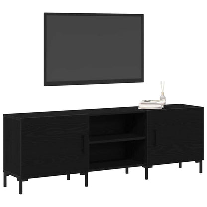 TV-Schrankset 150 x 30 x 50 cm Schwarz Eichen-Optik