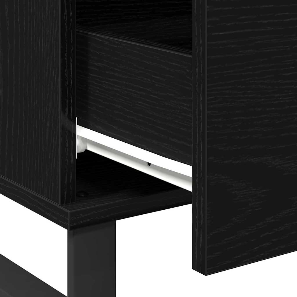 Couchtisch Schwarze Eiche 90 x 50 x 36,5 cm Holzwerkstoff