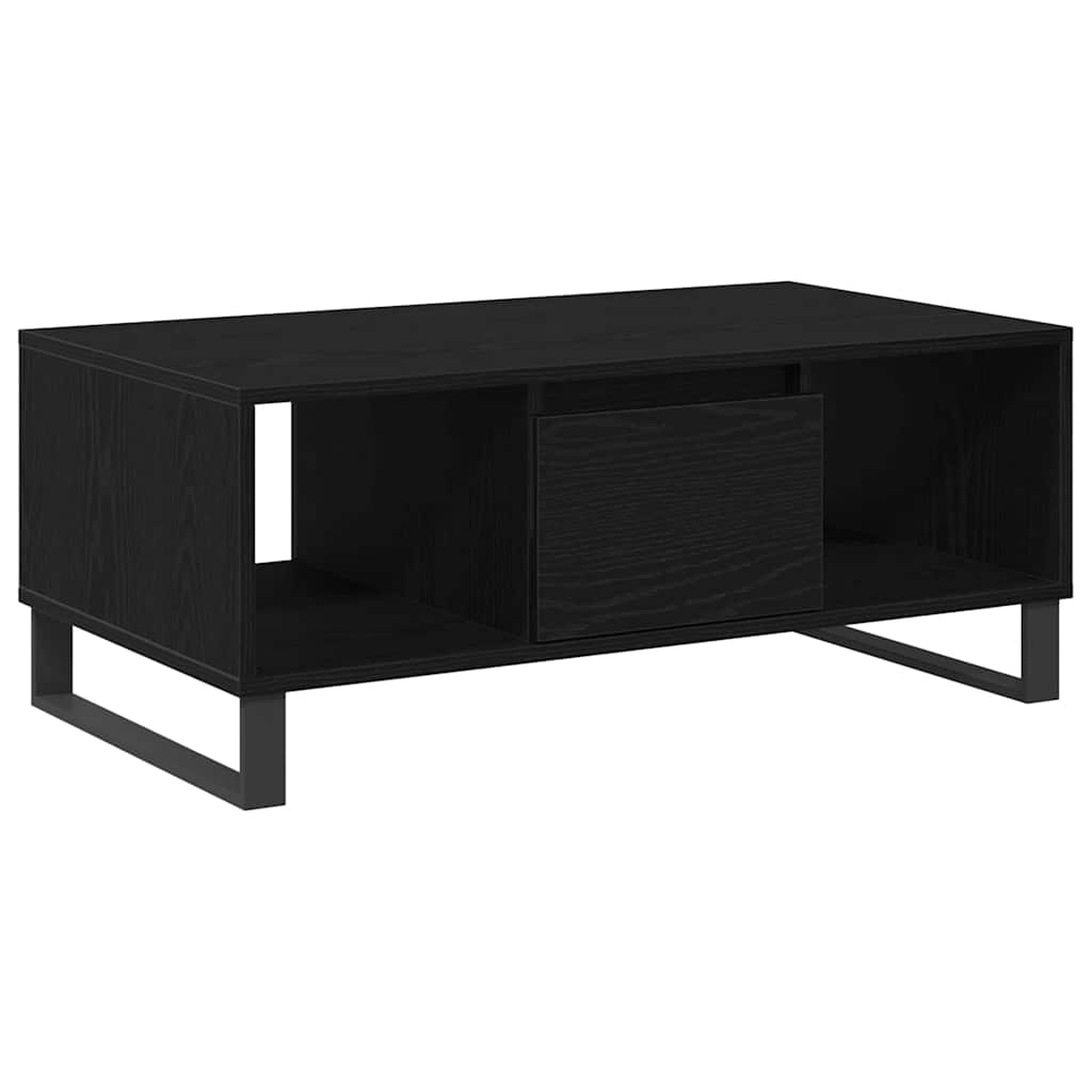 Couchtisch Schwarz Eichen-Optik 90 x 50 x 36,5 cm Holzwerkstoff