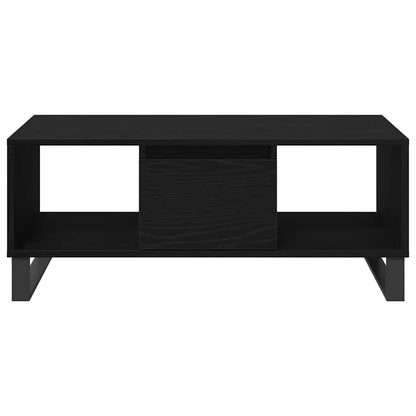 Couchtisch Schwarz Eichen-Optik 90 x 50 x 36,5 cm Holzwerkstoff
