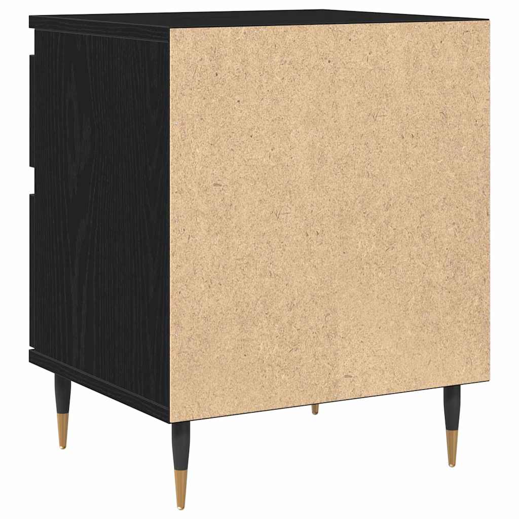 Nachttisch 2 pcs Schwarze Eiche 40 x 35 x 50 cm Holzwerkstoff
