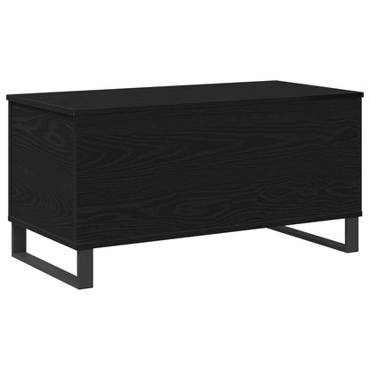 Couchtisch Schwarz Eichen-Optik 90 x 44,5 x 45 cm Holzwerkstoff