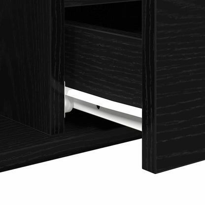 Couchtisch Schwarz Eichen-Optik 90 x 49 x 45 cm Holzwerkstoff