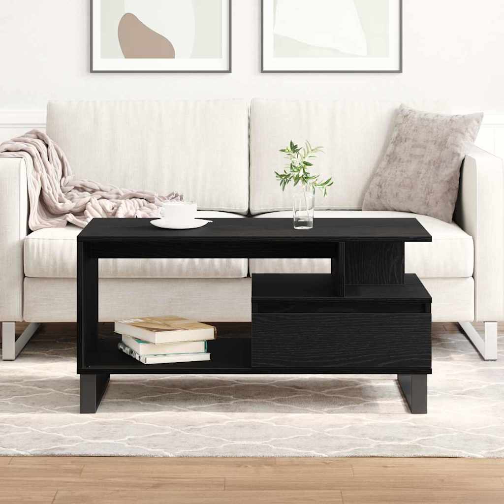 Couchtisch Schwarze Eiche 90 x 49 x 45 cm Holzwerkstoff