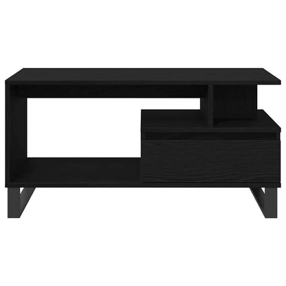 Couchtisch Schwarz Eichen-Optik 90 x 49 x 45 cm Holzwerkstoff