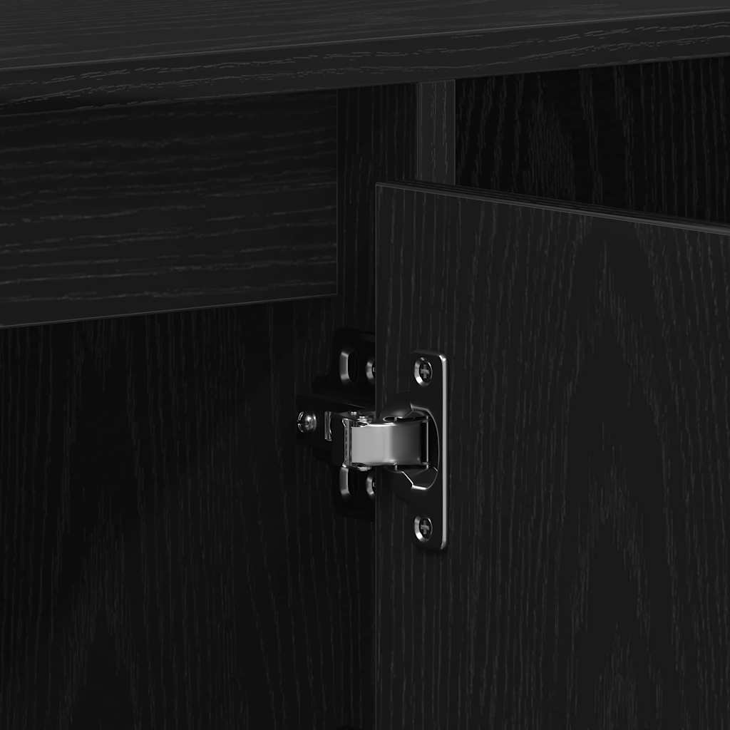 TV-Schrankset 100 x 35 x 55 cm Schwarz Eichen-Optik