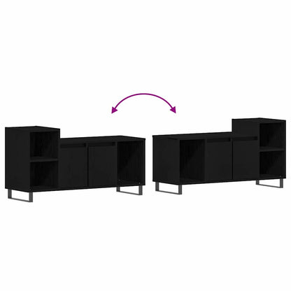 TV-Schrankset 100 x 35 x 55 cm Schwarz Eichen-Optik