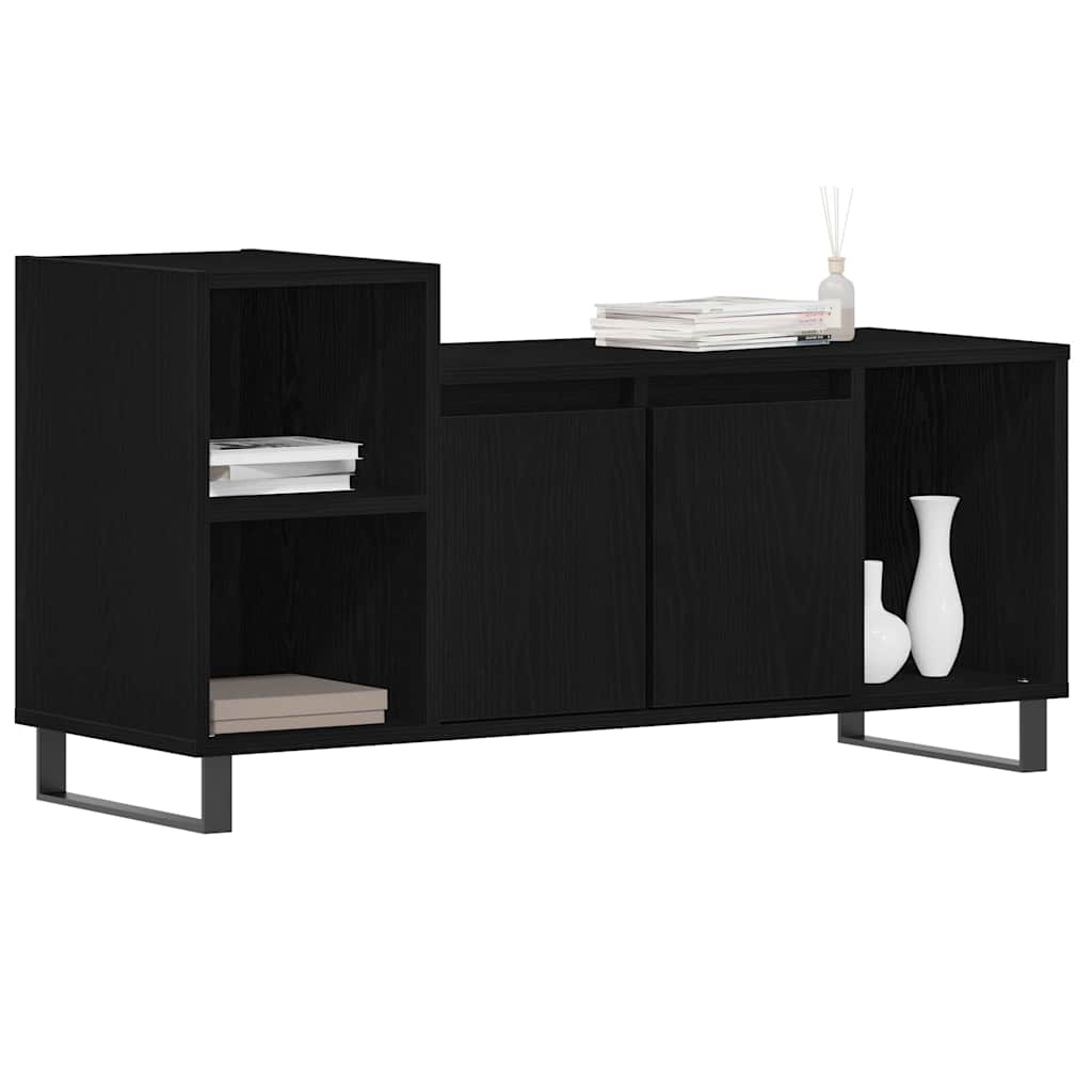 TV-Schrankset 100 x 35 x 55 cm Schwarz Eichen-Optik