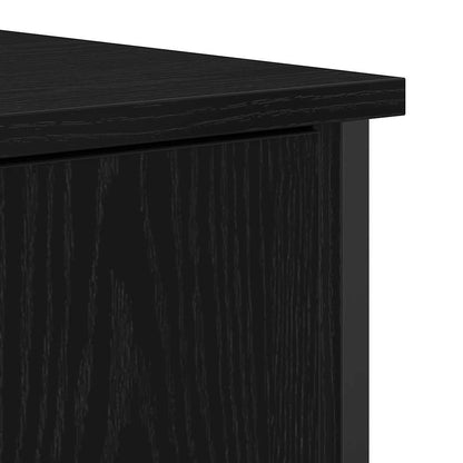 Sideboard Schwarz Eichen-Optik 70 x 30 x 80 cm Holzwerkstoff