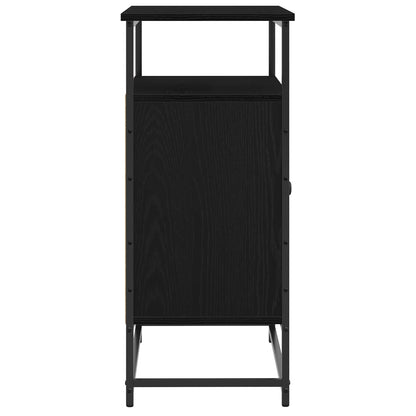 Sideboard Schwarz Eichen-Optik 69 x 35 x 80 cm Holzwerkstoff