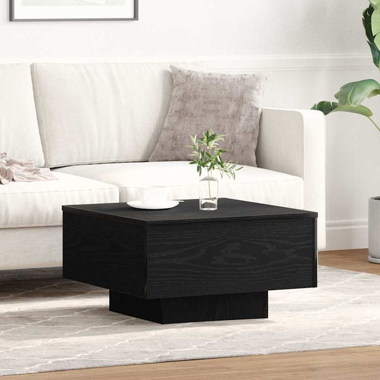Couchtisch Schwarz Eichen-Optik 55 x 55 x 31 cm Holzwerkstoff