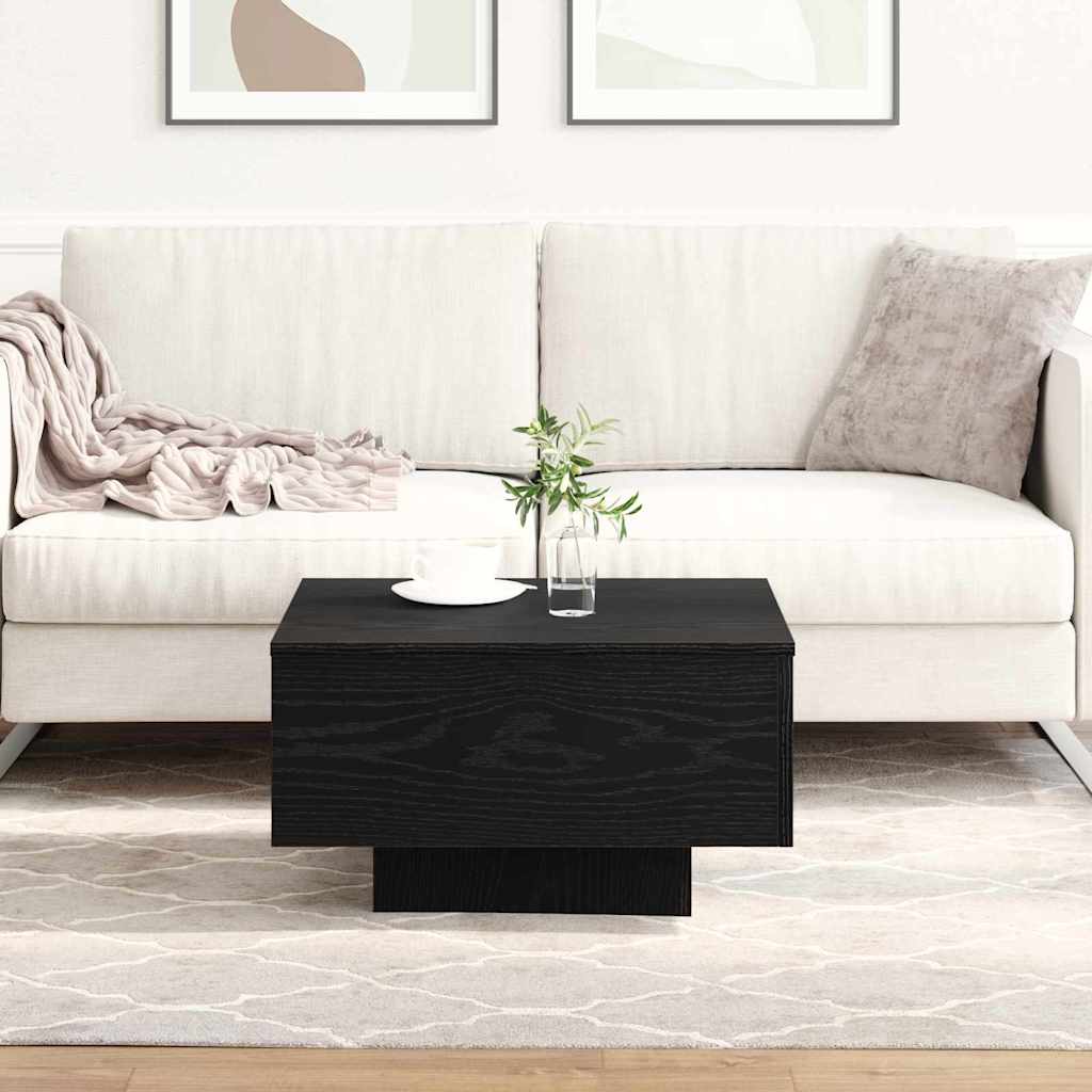 Couchtisch Schwarz Eichen-Optik 55 x 55 x 31 cm Holzwerkstoff