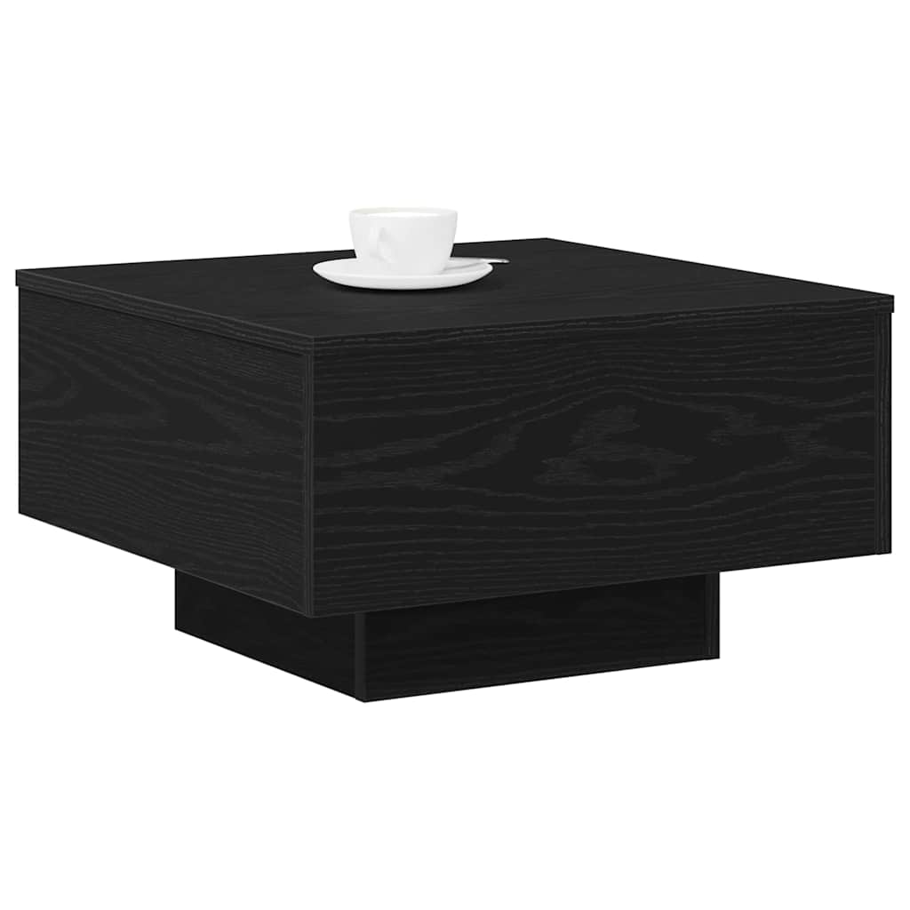 Couchtisch Schwarz Eichen-Optik 55 x 55 x 31 cm Holzwerkstoff