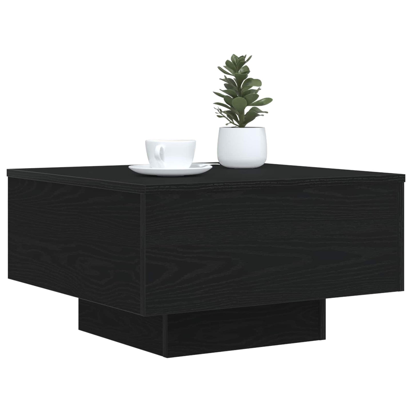 Schwarz Eichen-Optik 55 x 55 x 31 cm Holzwerkstoff