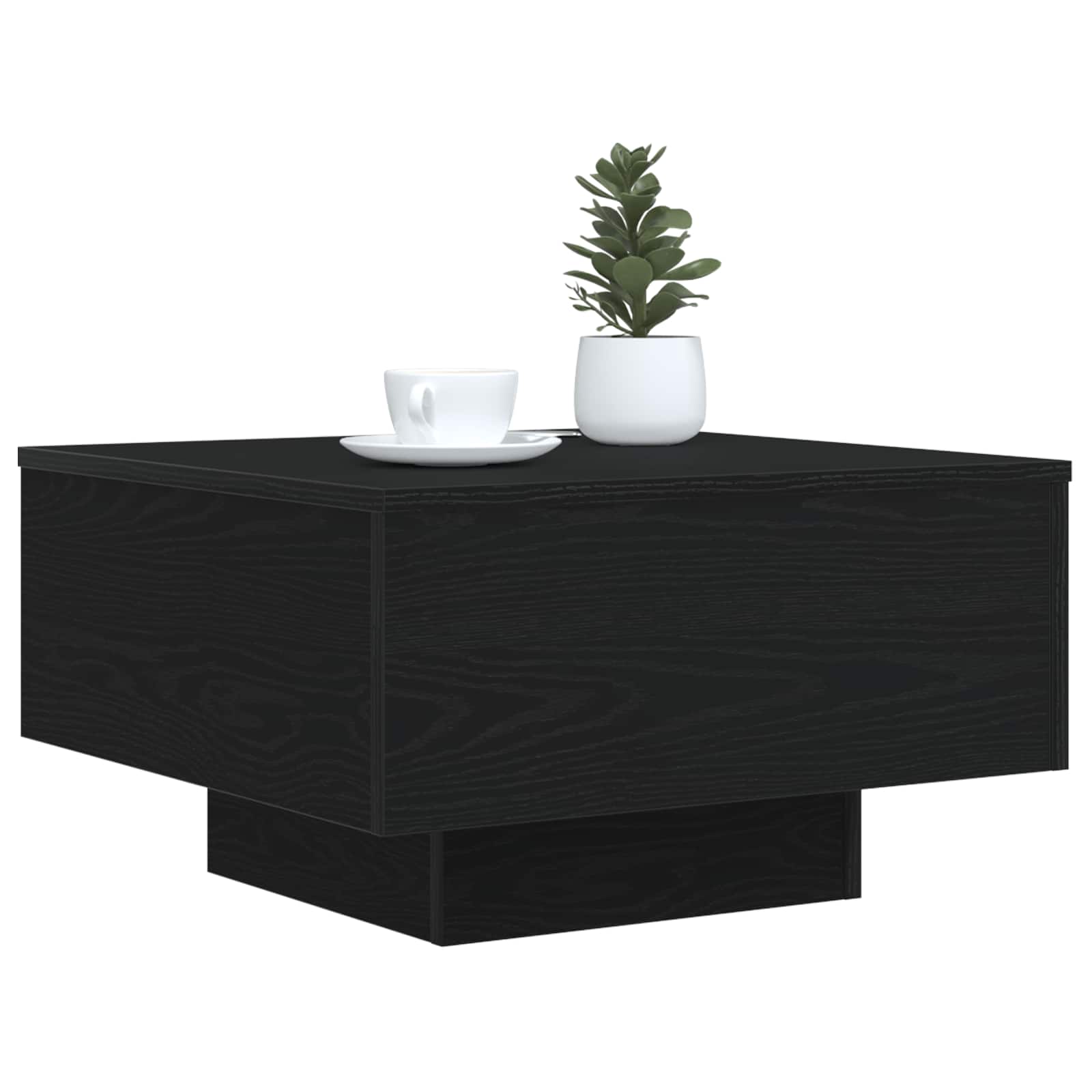 Schwarz Eichen-Optik 55 x 55 x 31 cm Holzwerkstoff