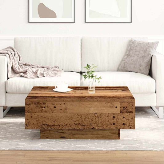 Couchtisch Altholz 80 x 80 x 31 cm Holzwerkstoff