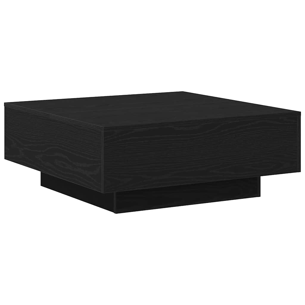 Couchtisch Schwarz Eichen-Optik 80 x 80 x 31 cm Holzwerkstoff