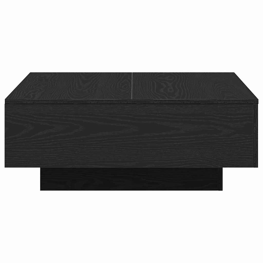 Couchtisch Schwarz Eichen-Optik 80 x 80 x 31 cm Holzwerkstoff