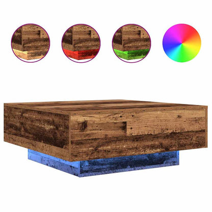 Altes Holz und Blau 80 x 80 x 31 cm Holzwerkstoff