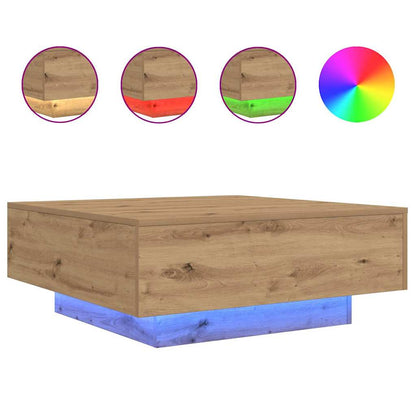 Artisan-Eiche 80 x 80 x 31 cm Holzwerkstoff