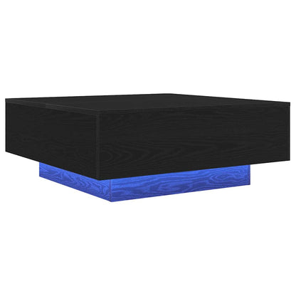 Schwarz Eichen-Optik 80 x 80 x 31 cm Holzwerkstoff