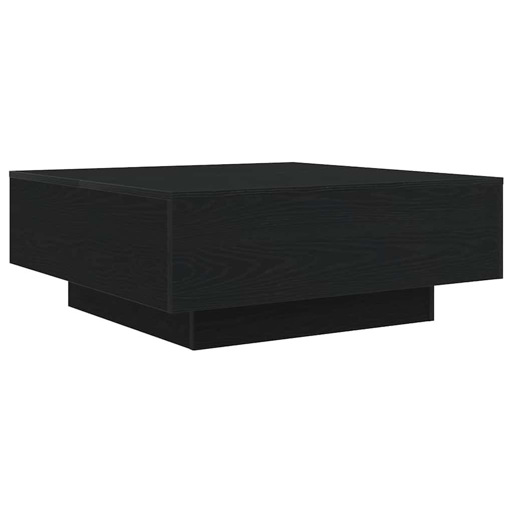 Schwarz Eichen-Optik 80 x 80 x 31 cm Holzwerkstoff
