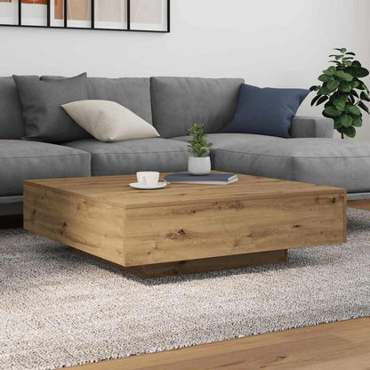 Couchtisch mit LED-Streifen Artisan-Eiche 100 x 100 x 31 cm