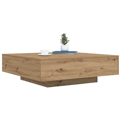 Couchtisch mit LED-Streifen Artisan-Eiche 100 x 100 x 31 cm