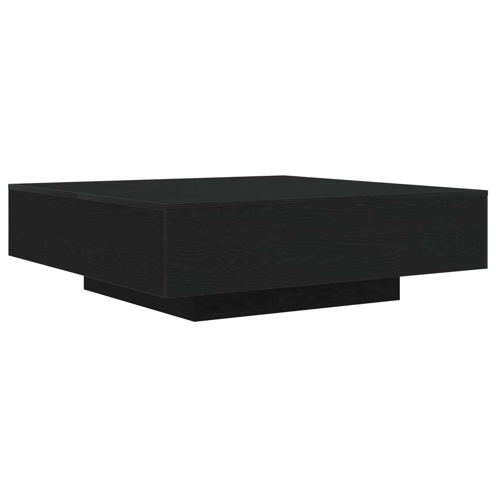 Couchtisch mit LED-Streifen Schwarz Eichen-Optik Holzwerkstoff
