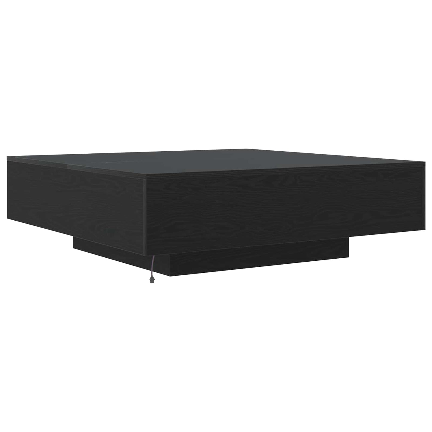 Couchtisch mit LED-Streifen Schwarz Eichen-Optik Holzwerkstoff